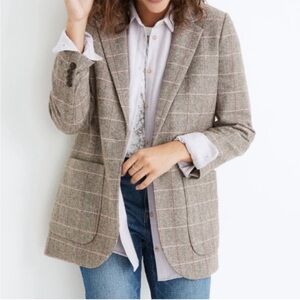Larsen blazer in plaid